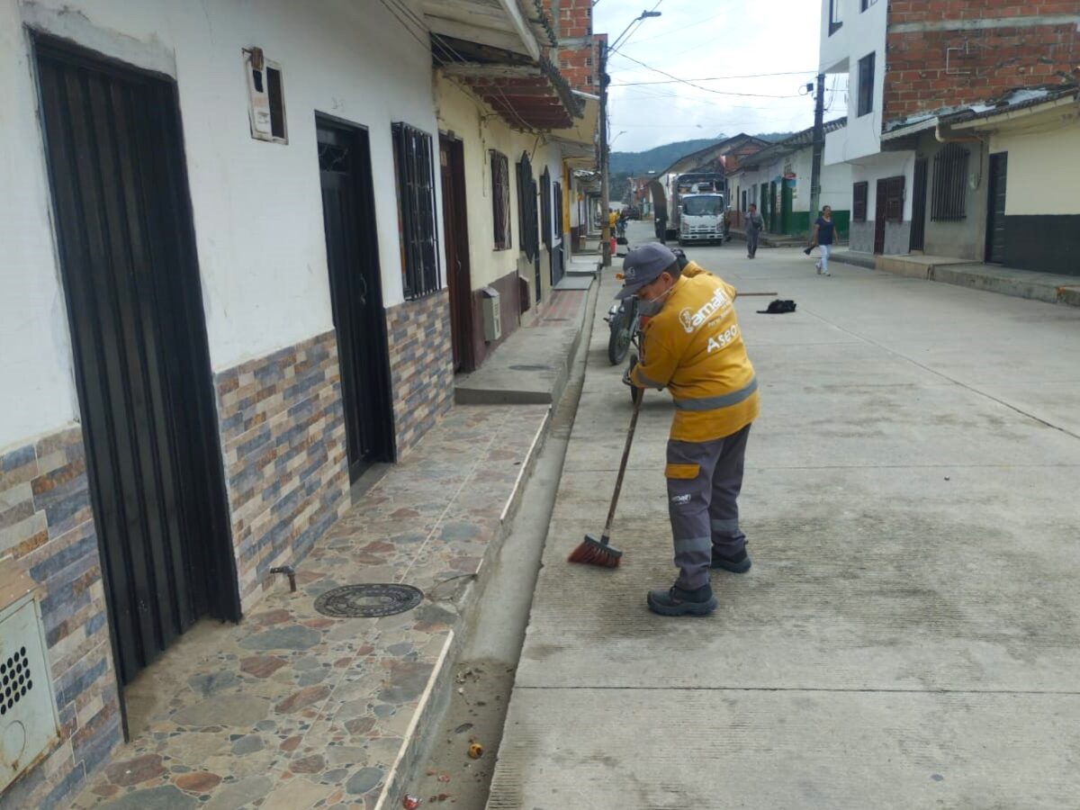 Barrido en uno de los sectores del municipio